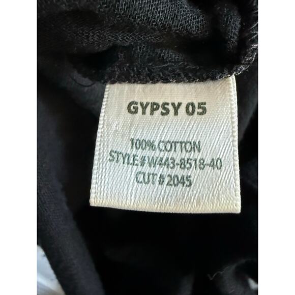 Gypsy 05 Global Village Black Cotton Boho V Neck Sleeveless Dress size Small - Picture 7 of 7